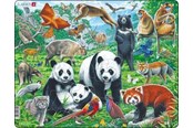 Puslespill - Larsen Puzzles Puzzle Chinese wildlife - 56 pieces Maxi (36.5x28.5 cm) Gulv - FH43