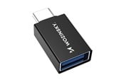 USB - Wozinsky W10GY1S USB-C - USB-A 3.2 10Gb/s Adapter - Black - 5907769376757