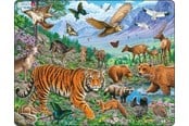 Puslespill - Larsen Puzzles Puzzle Siberian tiger summer - 36 pieces Maxi (36.5x28.5 cm) Gulv - FH39