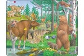 Puslespill - Larsen Puzzles Puzzle Forest Animals - 29 pieces Maxi (36.5x28.5 cm) Gulv - FH36