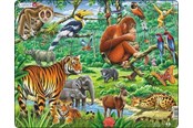 Puslespill - Larsen Puzzles Puzzle Jungle Animals - 20 pieces Maxi (36.5x28.5 cm) Gulv - FH24