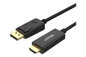 Skjermkabel - Unitek adapter cable - DisplayPort / HDMI - 1.8 m - Y-5118CA BOX