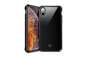Mobil - Deksel og etui - ITSKINS HYBRID GLASS cover for iPhone XS Max®. Black - APXP-IRIDM-BLCK