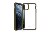 Mobil - Deksel og etui - ITSKINS HYBRID SOLID cover for iPhone 11 Pro Max / XS Max®. Olive green and transparent - APXM-HYBSO-KATR
