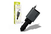Mobil - Adaptere og ladere - Mobile Origin 3in1 50W Car Charger CA27 - USB-C + USB-A USB-C Cable - MO-CCH-CA27