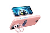 Mobil - Deksel og etui - Hurtel Leather Stand Case for Samsung Galaxy S23 Card Wallet Cover with Stand Pink - 9145576274903