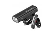 Sykkellys - Wozinsky WSBLB2 Front (400 lm) and Rear USB-C Bike Light Set - Black - 5907769372452
