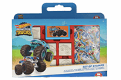 Skrive- & Tegneverktøy - Hot Wheels Coloring Set with Stamps 41pcs. - 7143