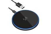 Mobil - Adaptere og ladere - Wozinsky WLI-01Y 15W Qi Inductive Charger with USB-C Cable - Black - 5907769378881
