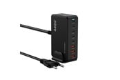 Mobil - Adaptere og ladere - Wozinsky WSL-440 440W Gan QC3 Charging Station - Black - 5907769385070