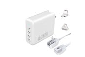 Strømforsyning (PSU) - 4smarts Wall charger GaN Flex Pro 200W Travel Edition 4x USB-C white Strømforsyning (PSU) - 200 Watt - ATX - 80 Plus - 545200