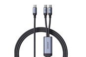 USB - Joyroom Speedy Series S-A21 2in1 USB-C - USB-C / USB-C cable 100W 1.5m - black - 6941237100764