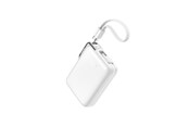 Nødlader - Joyroom JR-PBF27 Pro 10000mAh 30W Power Bank with Built-in USB-C Cable and Additional Bidirectional USB-C to Lightning Cable - White Nødlader - Hvit - 10000 mAh - JR-PBF27 Pro white