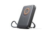 Nødlader - Joyroom JR-PBM02 Powerbank 22.5W 10000mAh 3in1 Magnetic Inductive Compatible with MagSafe with Built-in Cable - Black Nødlader - Svart - 10000 mAh - JR-PBM02