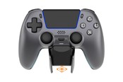 Spill - Tilbehør - Deltaco GAMING Metallic Spray-Painted PS5 Wireless Controller with Charging Dock - Wired Controller - Android - GAM-199-STEELGRAY