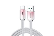 USB - Joyroom S-A42 Crystal-Clear Series 3A USB-A - USB-C cable 1.2m - white - S-A42_AC_W