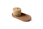 Dekorasjon - Simiu ROYAL TRAY - Beige/Mocha - 21cm - 5714255011692