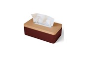Dekorasjon - Simiu TISSIVA - Paper Dispenser - Square - Bordeaux Red/Beige - 25 x 14cm - 5714255011715
