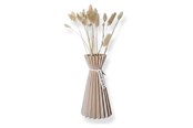 Dekorasjon - Simiu SLOZENA - Pleated Vase - 22 cm - Wood Look - Beige - 5714255012248