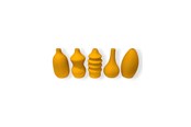 Dekorasjon - Simiu MINI VASES - 8 cm - 5 pcs - Mustard Yellow - 5714255012446