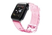 Smartklokke - Tilbehør - Hurtel Silicone Strap Bracelet Bracelet Strap Light for Apple Watch 42 / 44 mm - Red - 5907769332746