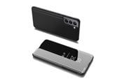 Mobil - Deksel og etui - Hurtel Clear View Case Flip Cover for Samsung Galaxy S22 + (S22 Plus) Black - 5907769337826