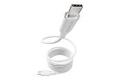 USB - empower by PanzerGlass Magnetic 240W USB-C to USB-C Cable | USB 2.0 | 1.5M | Silver White - EM84572