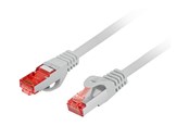 Nettverkskabel - Lanberg patch cable - 50 cm - grey - Grå - 0.5m - PCF6-10CU-0050-S