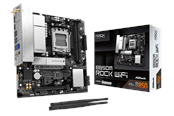 Hovedkort - ASRock B850M Rock WiFi Hovedkort - AMD B850 - AMD AM5 - DDR5 RAM - Micro-ATX - 90-MXBU70-A0UAYZ