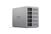 Harddisk - Tilbehør - ORICO 9858T3 5 Big DAS Solution ProThunder Disk Array with Thunderbolt 3 for 5 x 2.5"/3.5" SATA HDD/SSD - Gray - 9858T3-EU-GY-BP