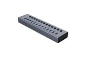 USB-hub - ORICO BT2U3-13AB Hub 13x USB-A 3.0 with switches - gray USB-hub - USB 3.0 - 13 porter - Grå - BT2U3-13AB-EU-GY-BP