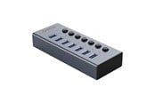 USB-hub - ORICO BT2U3-7AB Hub 7x USB-A 3.0 with switches - gray USB-hub - USB 3.0 - 7 porter - Grå - BT2U3-7AB-EU-GY-BP