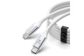 USB - ORICO CDX 100W 5A Power Delivery USB-C - USB-C 1m Cable - White - CDX-100CC-WH-BP