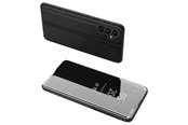 Mobil - Deksel og etui - Hurtel Clear View Case Cover for Samsung Galaxy A14 Flip Cover Black - 9145576270202