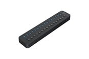 USB-hub - ORICO CT2U3-16AB 16x USB-A 3.0 Hub with Switches - Black USB-hub - USB 3.0 - 16 porter - Svart - CT2U3-16AB-EU-BK-BP