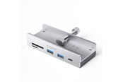 USB-hub - ORICO MH5PC Hub Clamp-Mounted USB-C / 2x USB-A 3.2 + 1x USB-C 3.2 + 1x SD&TF - Silver USB-hub - USB 3.2 - 5 porter - Grå - MH5PC-10-SV-BP