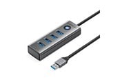 USB-hub - ORICO PDD4U-U3 Hub 4x USB-A 3.0 - Gray USB-hub - USB 3.0 - 4 porter - Grå - PDD4U-U3-015-GY-EP