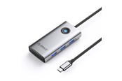 Dokkingstasjon - ORICO PW11-6P USB-C Hub Docking Station 3x USB-A 3.0 + 1x USB-C 2.0 + 1x HDMI - Gray - PW11-6P-GY-EP