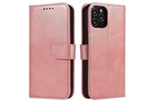 Mobil - Deksel og etui - Hurtel Magnet Case Elegant Case Cover with a Flap and Stand Function for Samsung Galaxy A73 Pink - 5907769340345
