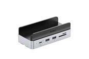 Dokkingstasjon - ORICO MiniDock 10-in-1 Docking Station with SSD Hard Drive Bay - Silver - VS10-SV-EP