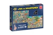 Puslespill - Jumbo Jan van Haasteren Jigsaw Puzzle - Music Store and Holiday Itching 2x1000 pcs. Gulv - 1110100644