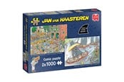 Puslespill - Jumbo Jan van Haasteren Jigsaw Puzzle - The Cheese Market & Skutsjesilen - 2x1000 pcs. 2D Puslespill - 1110100646