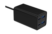 Mobil - Adaptere og ladere - Gembird power adapter - 2 x 9 pin USB Type A 2 x USB-C - 65 Watt - TA-UC-2A2C-PD65-01-BK