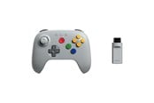 Spill - Tilbehør - 8BitDo 64 Wireless 2.4G - Classic Grey - Wireless Controller - Nintendo 64 - RET00852