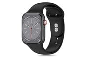 Smartklokke - Tilbehør - Tech-Protect Silicone Strap for Apple Watch 4 / 5 / 6 / 7 / 8 / 9 / SE / Ultra 1 / 2 (42 / 44 / 45 / 49 mm) - Black - 5906302303984