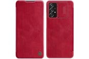 Mobil - Deksel og etui - Nillkin Qin Leather Holster Case for Samsung Galaxy A73 Red - 6902048237674