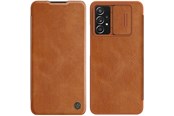 Mobil - Deksel og etui - Nillkin  Qin Leather Holster Case Samsung Galaxy A73 Brown - 6902048237681