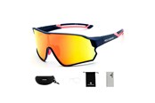 Sykkelutstyr - Rockbros 10134PL Polarized Cycling Glasses - Blue and Pink - Rockbros-10134PL