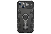 Mobil - Deksel og etui - Nillkin CamShield Armor Pro Case iPhone 14 Plus Armored Case with Camera Cover Ring Stand Black - 6902048248717