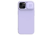 Mobil - Deksel og etui - Nillkin CamShield Silky Silicone Case iPhone 14 Plus Case Cover with Camera Cover Purple - 6902048249325